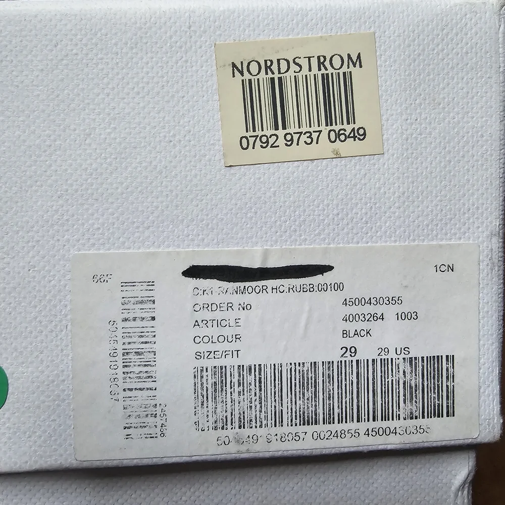 Nordstrom Black and Tan Plaid Kids Rain Boots - Picture 2 of 2